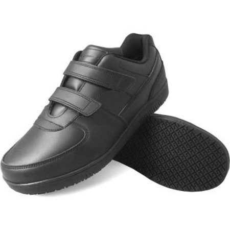 LFC, LLC Genuine Grip® Men's Hook and Loop Closure Sneakers, Size 11.5W, Black 2030-11.5W